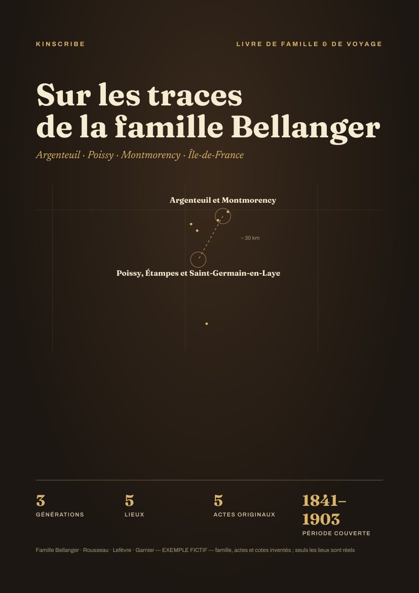Cover of the example book, Bellanger family